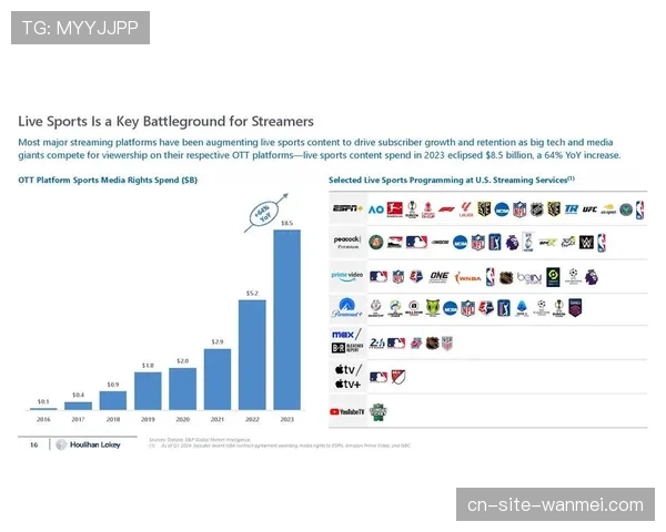 流媒体平台重塑体育版权市场 2030年全球费用将破780亿美元